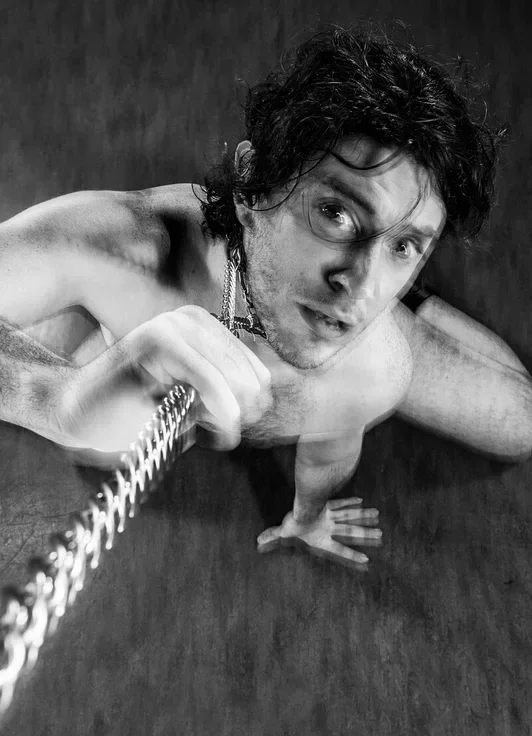 Gritty black and white carpet photography of COMPELLED - JACOB by Arjan Spannenburg.